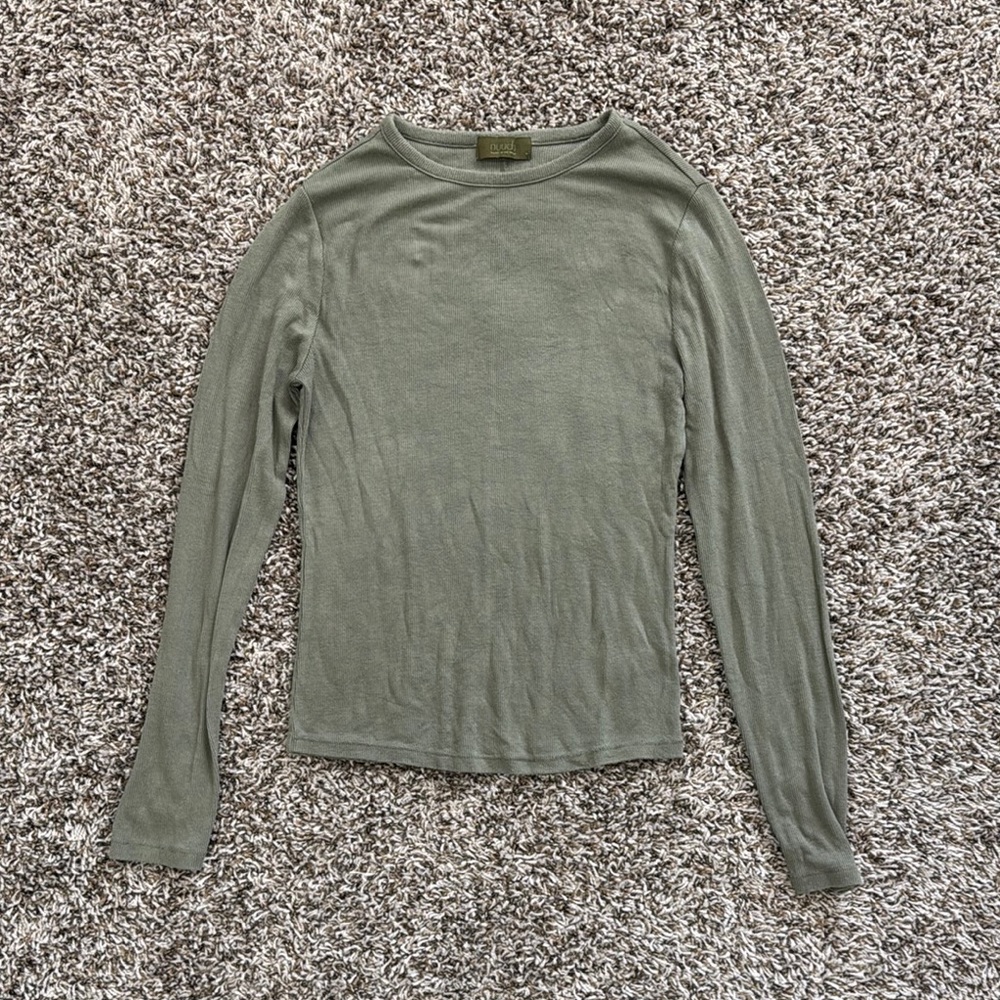 Nuuds slinky rib olive